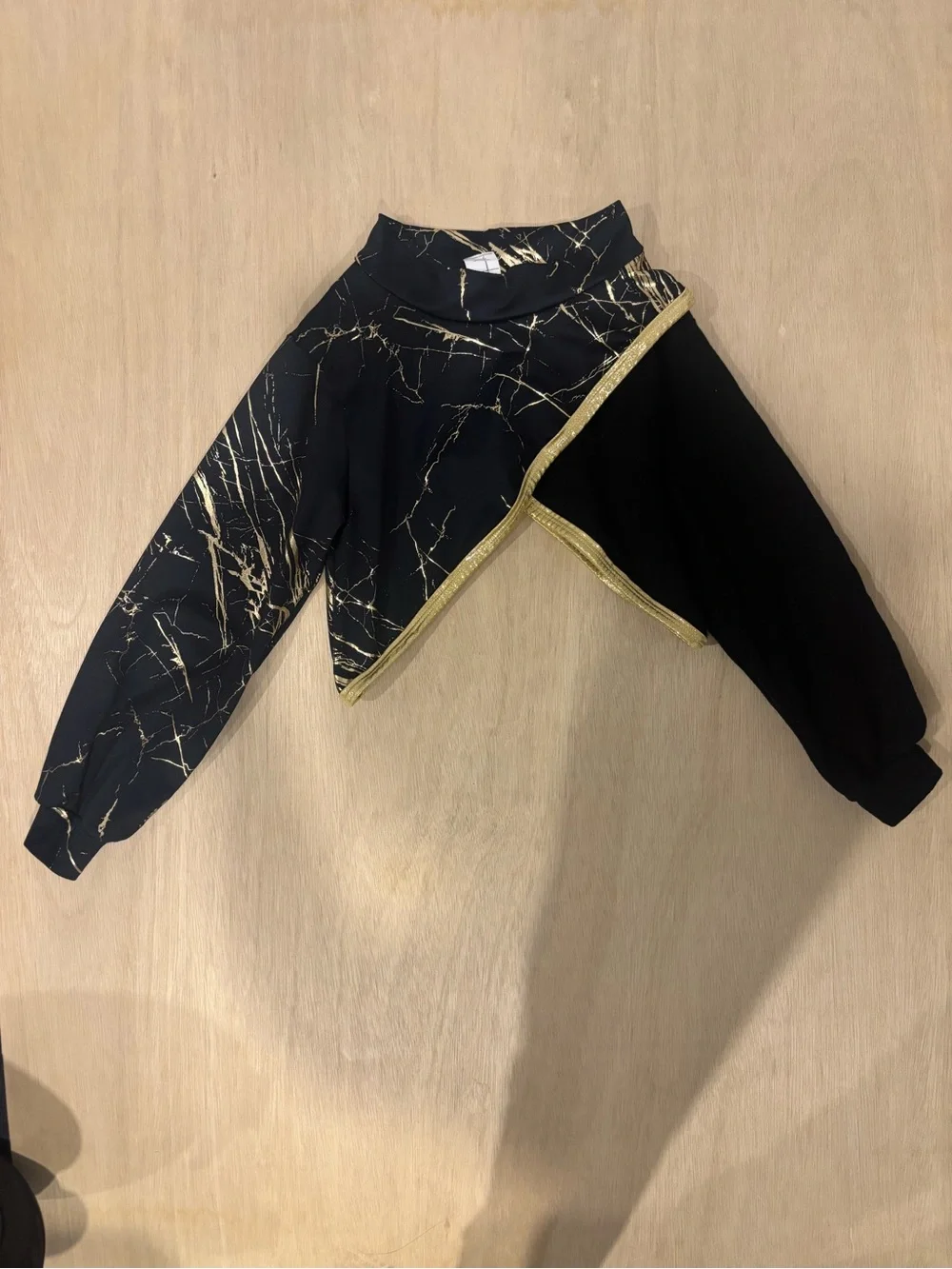 A Wish Come True 24K Magic Black Gold Dance Outfit 2 Piece Set LC